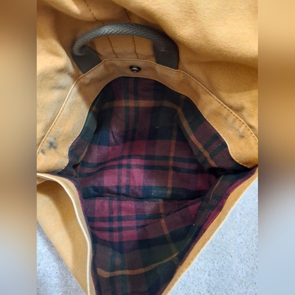 L.L. Bean Vintage Messenger Bag w/ Tartan Lining Rare Find - Picture 4 of 6